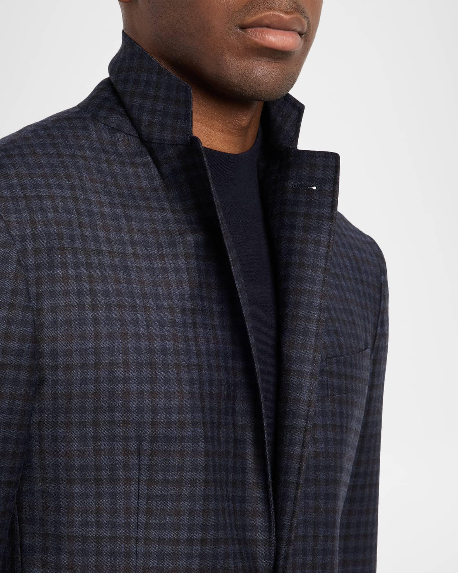 Men's Gingham Wool Stretch Sport Coat Product Image