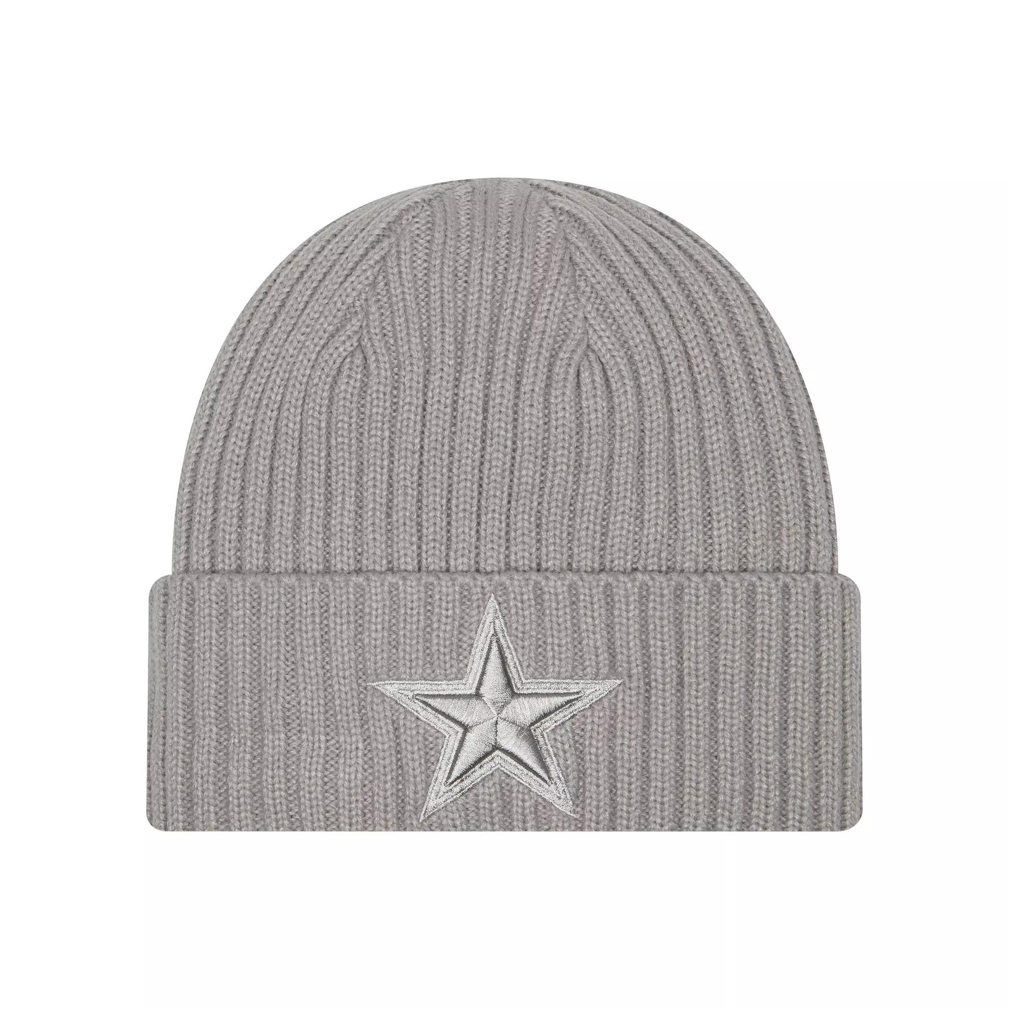 Men's New Era Gray Dallas Cowboys Color Pack Cuffed Knit Hat, Grey Product Image