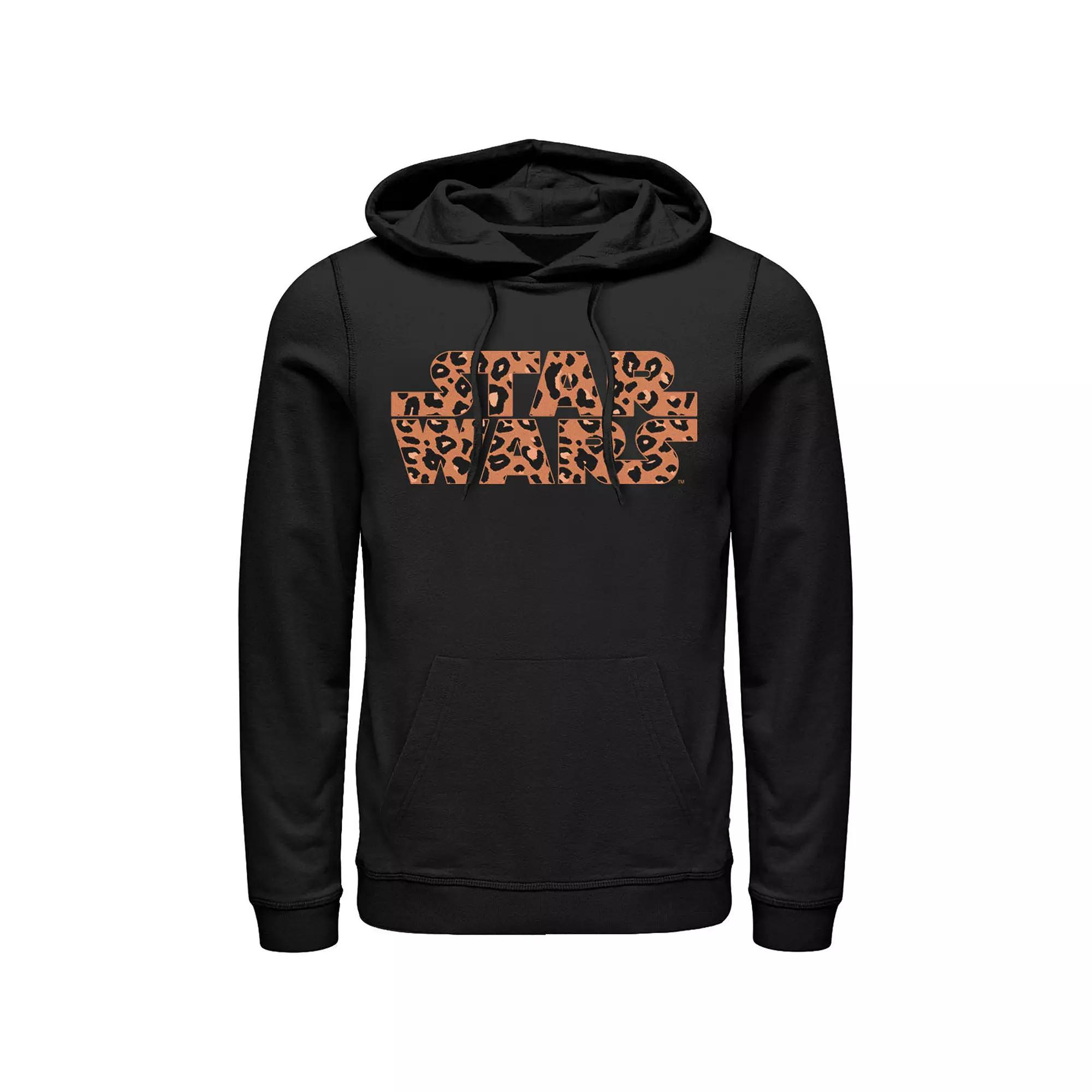 Men's Star Wars Basic Logo Cheetah Print Fill Hoodie,  Product Image