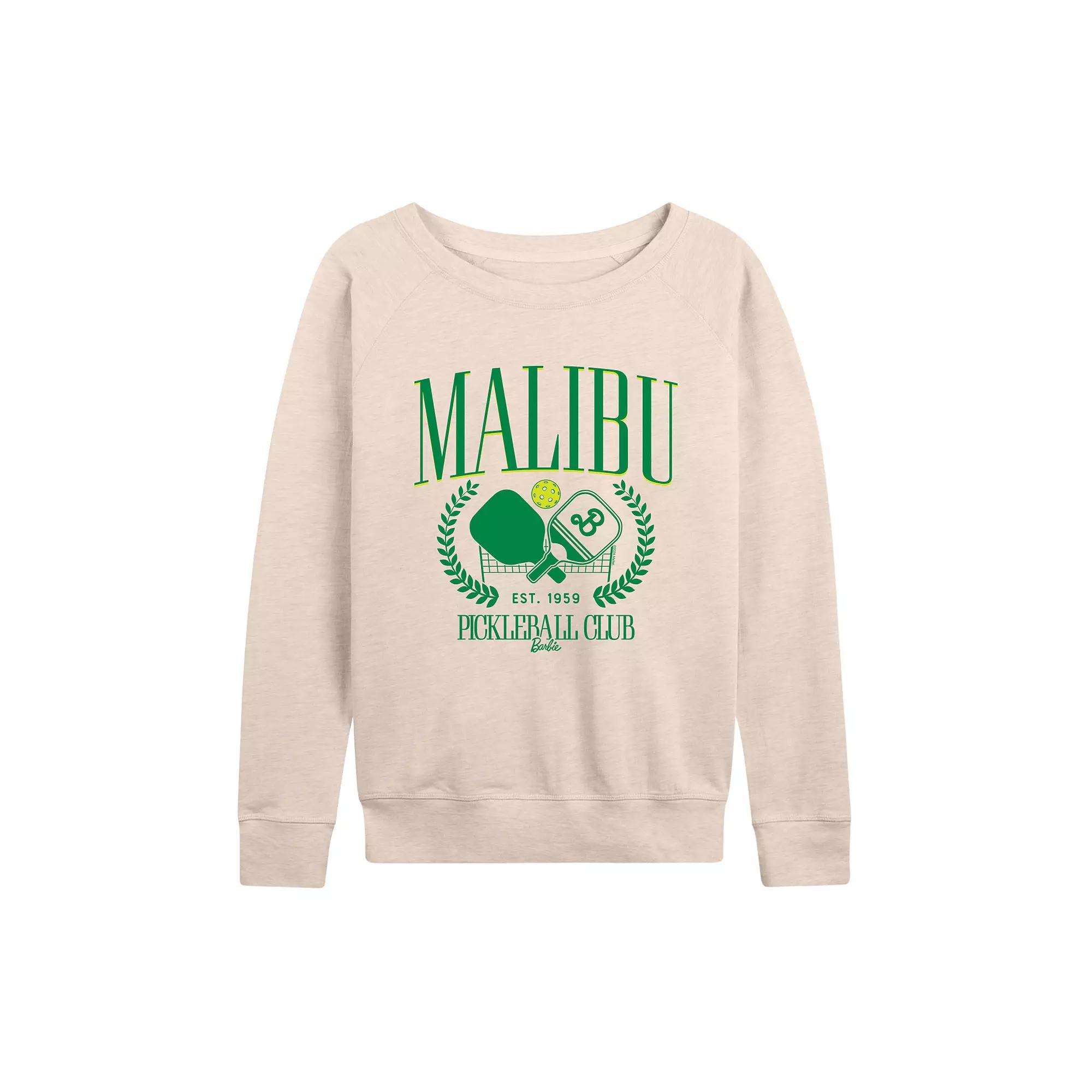 Women's Barbie® Malibu Pickleball French Terry Long Sleeve Tee,  Product Image