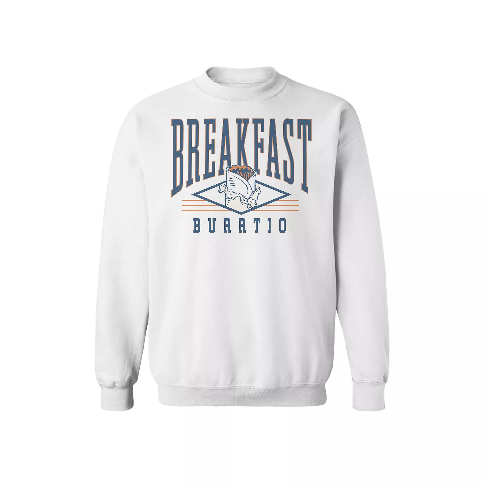 Men's COLAB89 Breakfast Burrito College Graphic Sweatshirt, Adult Unisex,  Product Image