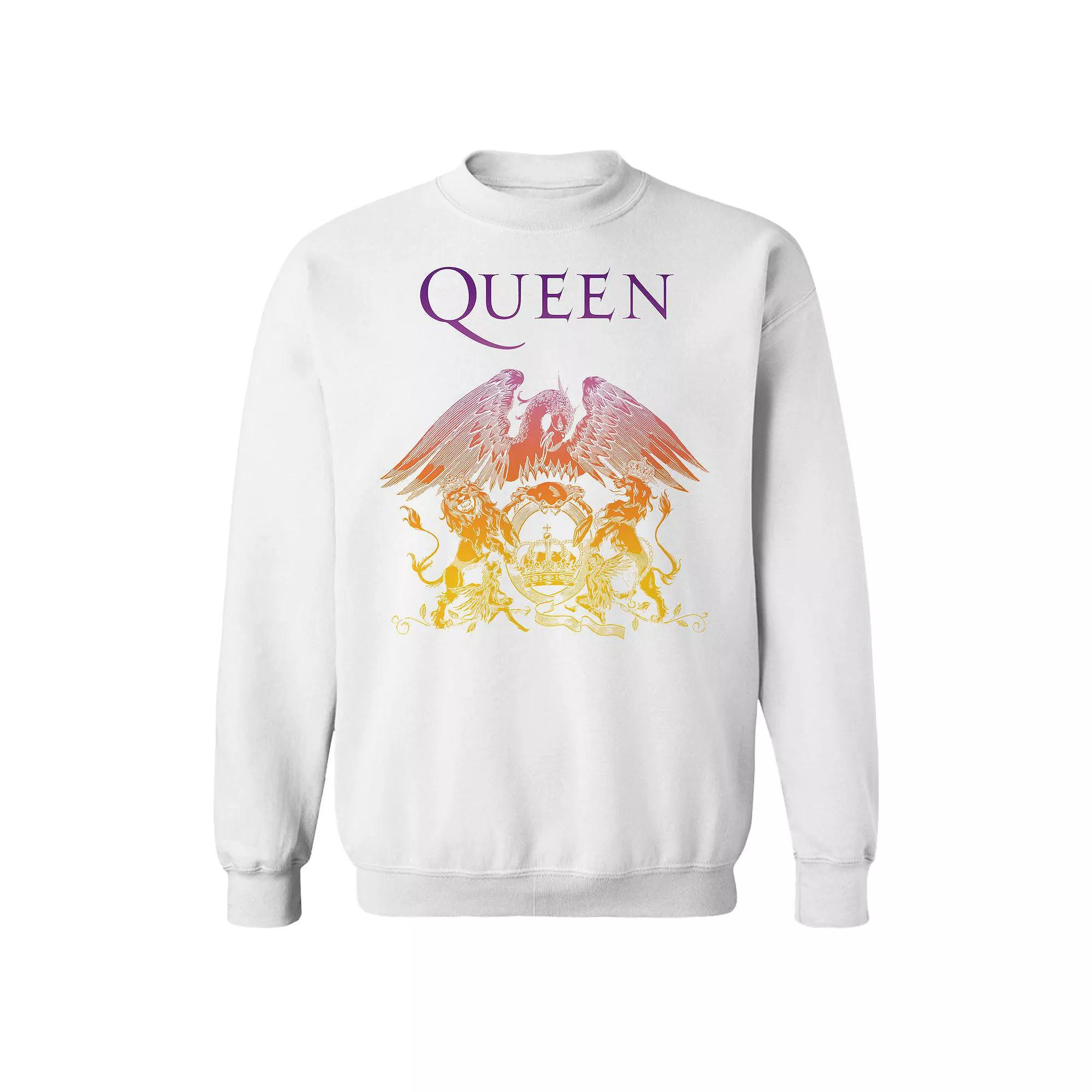 Juniors Queen Crest Gradient Graphic Fleece Sweatshirt, Womens Product Image