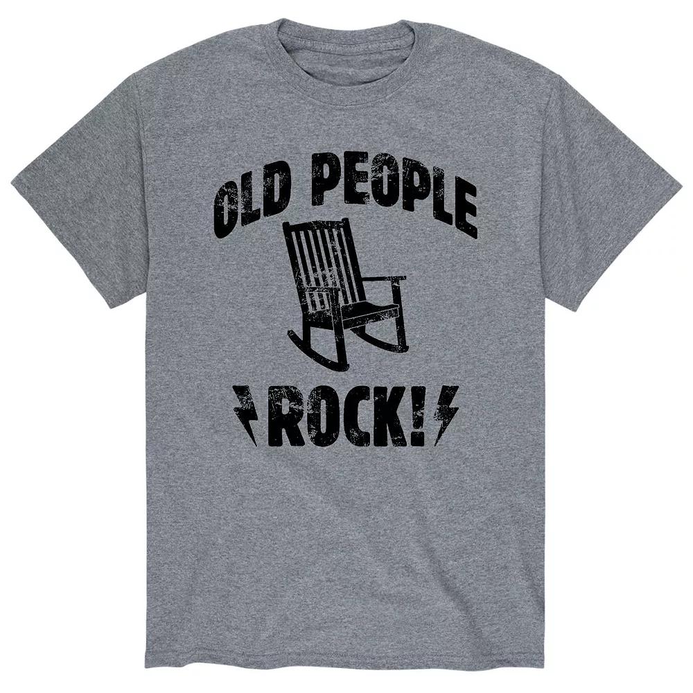 Men's Old People Rock Tee,  Product Image