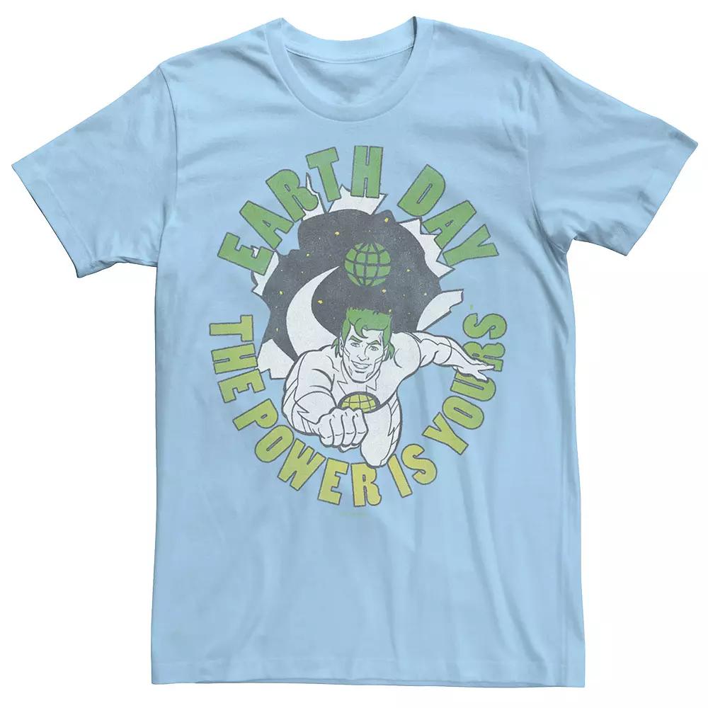 Men's Captain Planet and the Planateers Earth Day The Power Is Yours Tee,  Product Image