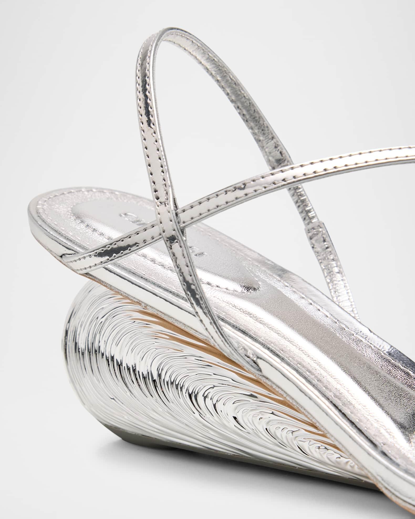 Bridget Metallic Wedge Strappy Sandals Product Image