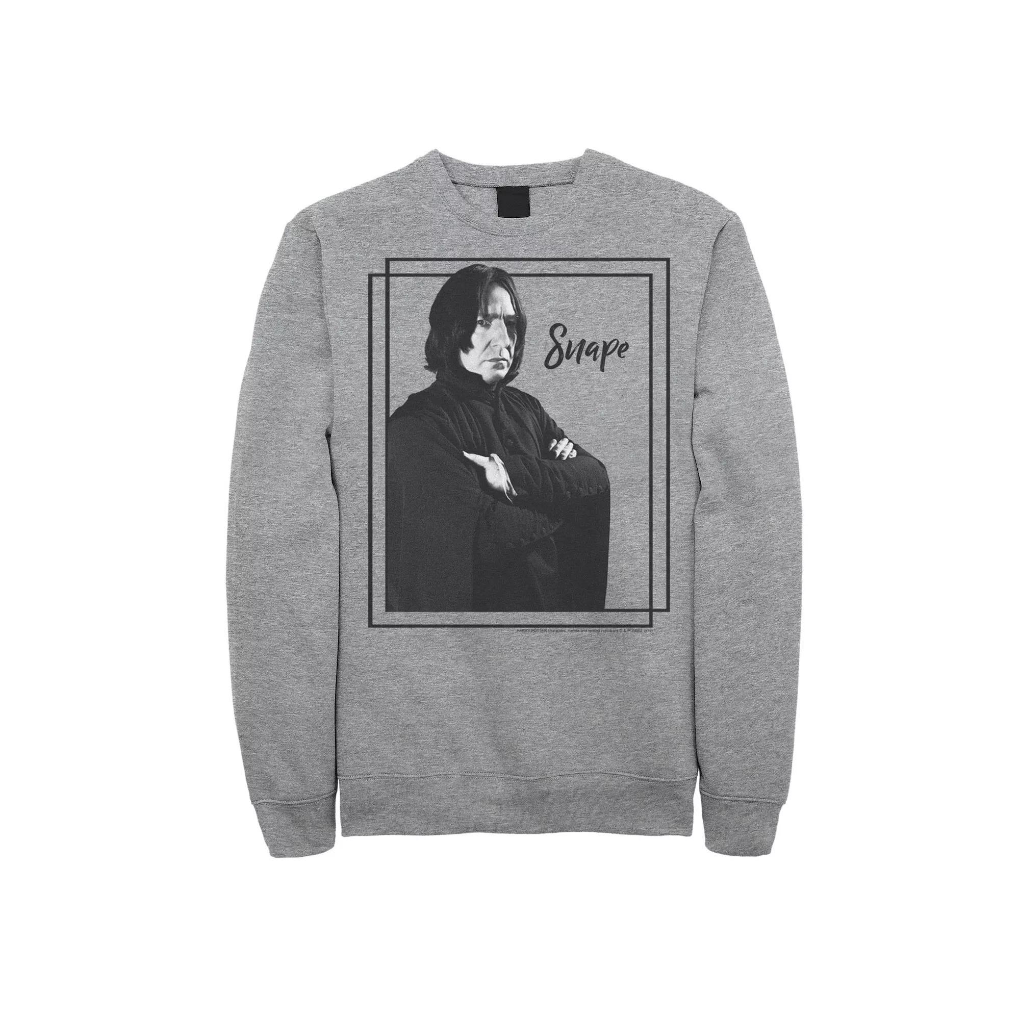 Men's Harry Potter Snape Simple Framed Portrait Fleece Graphic Pullover,  Product Image