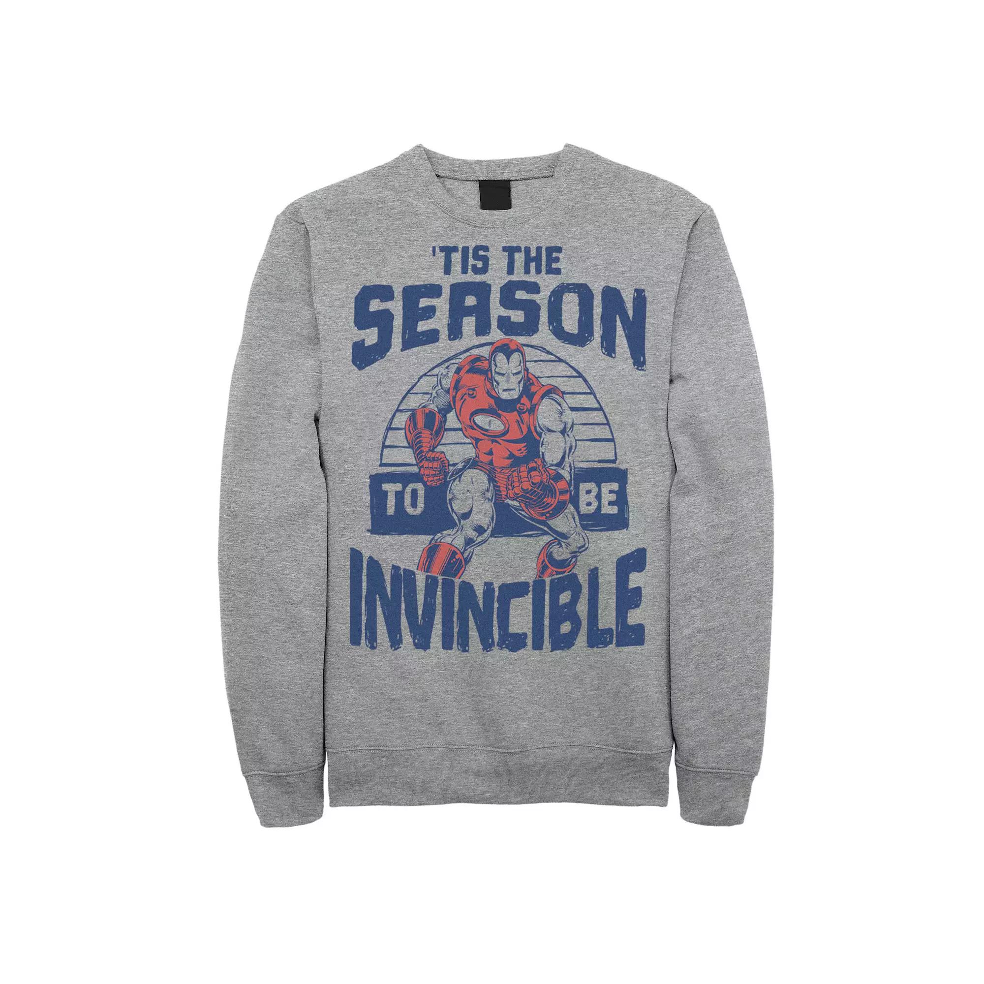 Men's Marvel Iron Man 'Tis The Season Invincible Christmas Sweatshirt,  Product Image