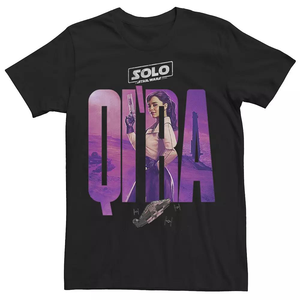 Men's Star Wars Logo and Millenium Falcon Graphic Tee,  Product Image