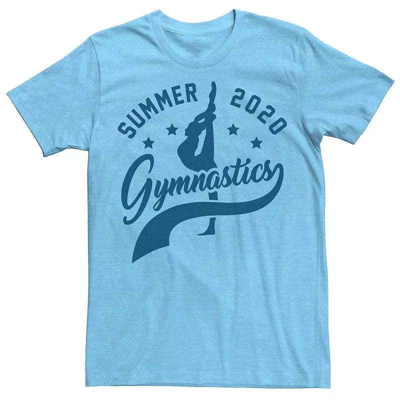 Men's Summer 2020 Gymnastics Tee, Size: Medium, Light Blue Product Image