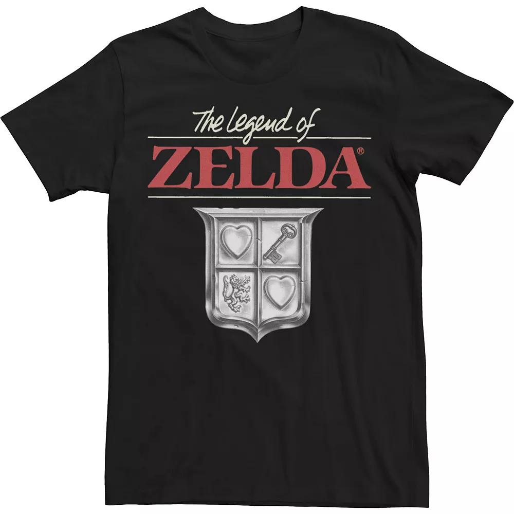 Big & Tall Nintendo Zelda Crest Shield Gaming Logo Tee, Men's,  Product Image