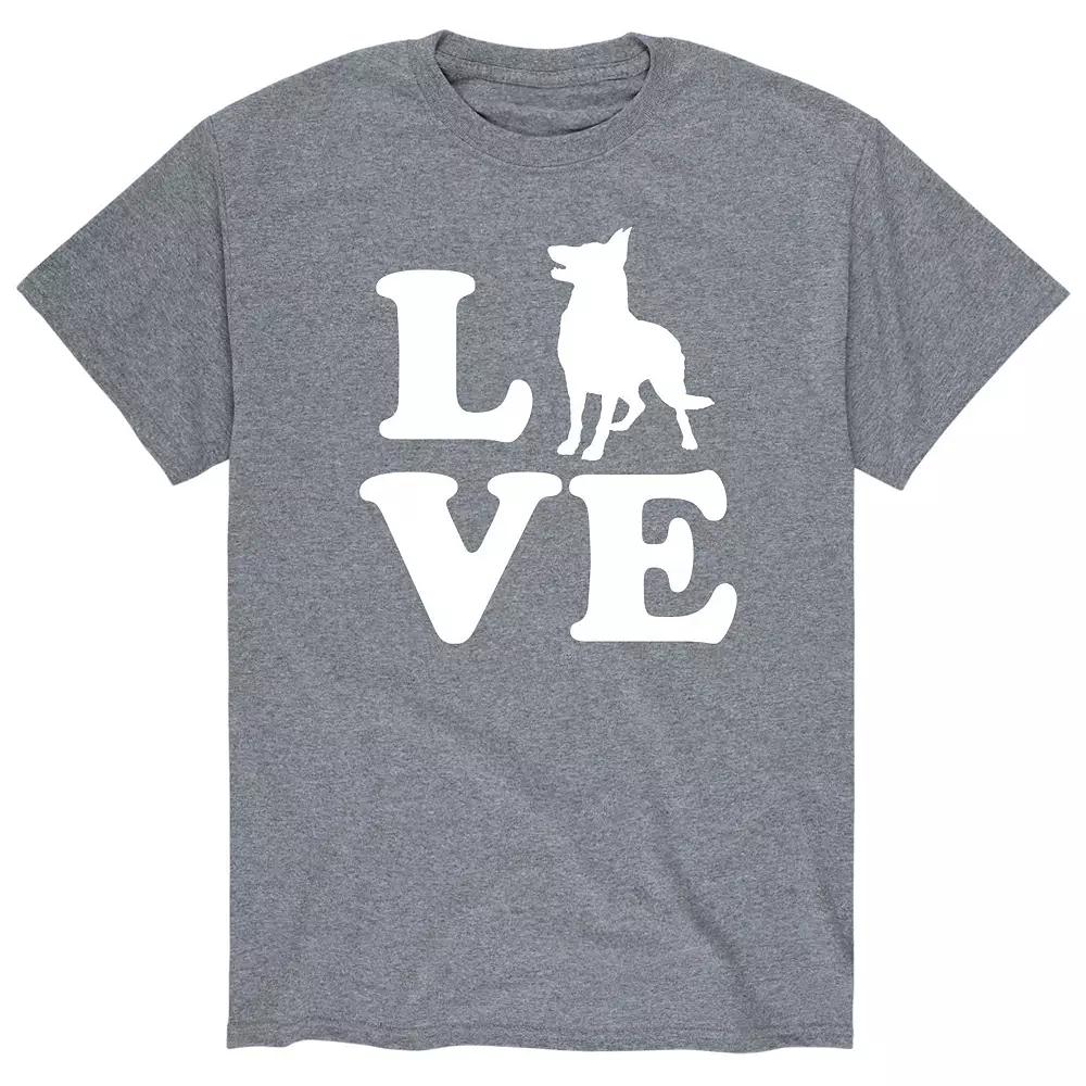 Men's Love German Shepherd Tee,  Product Image