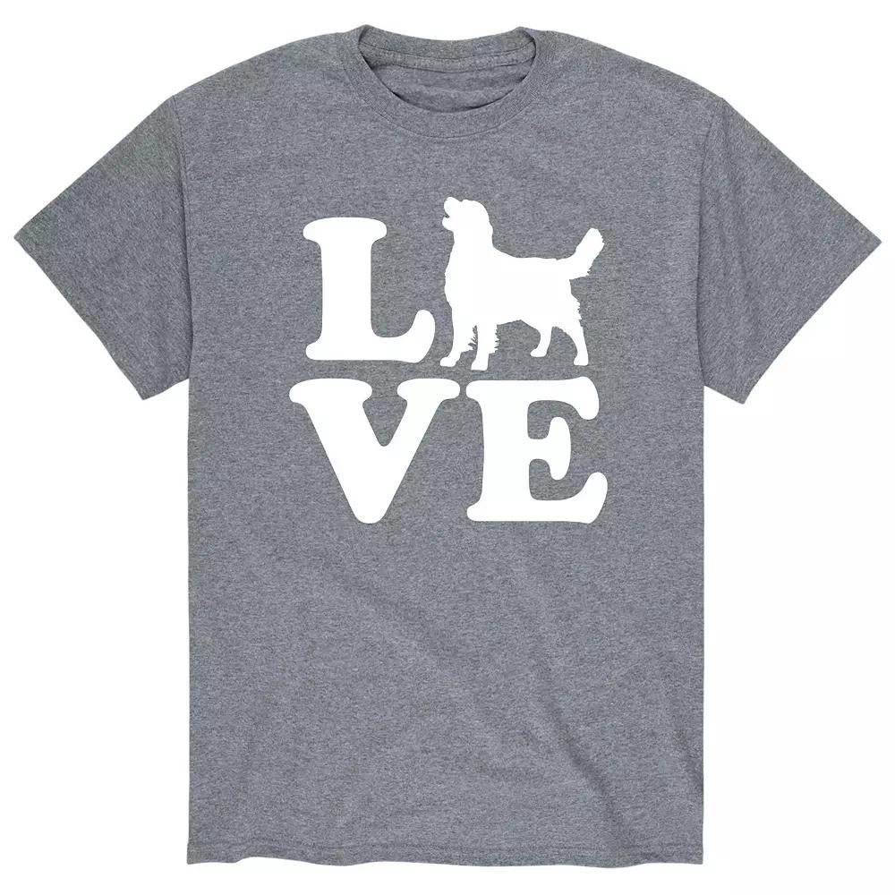 Men's Love Golden Retriever Tee,  Product Image
