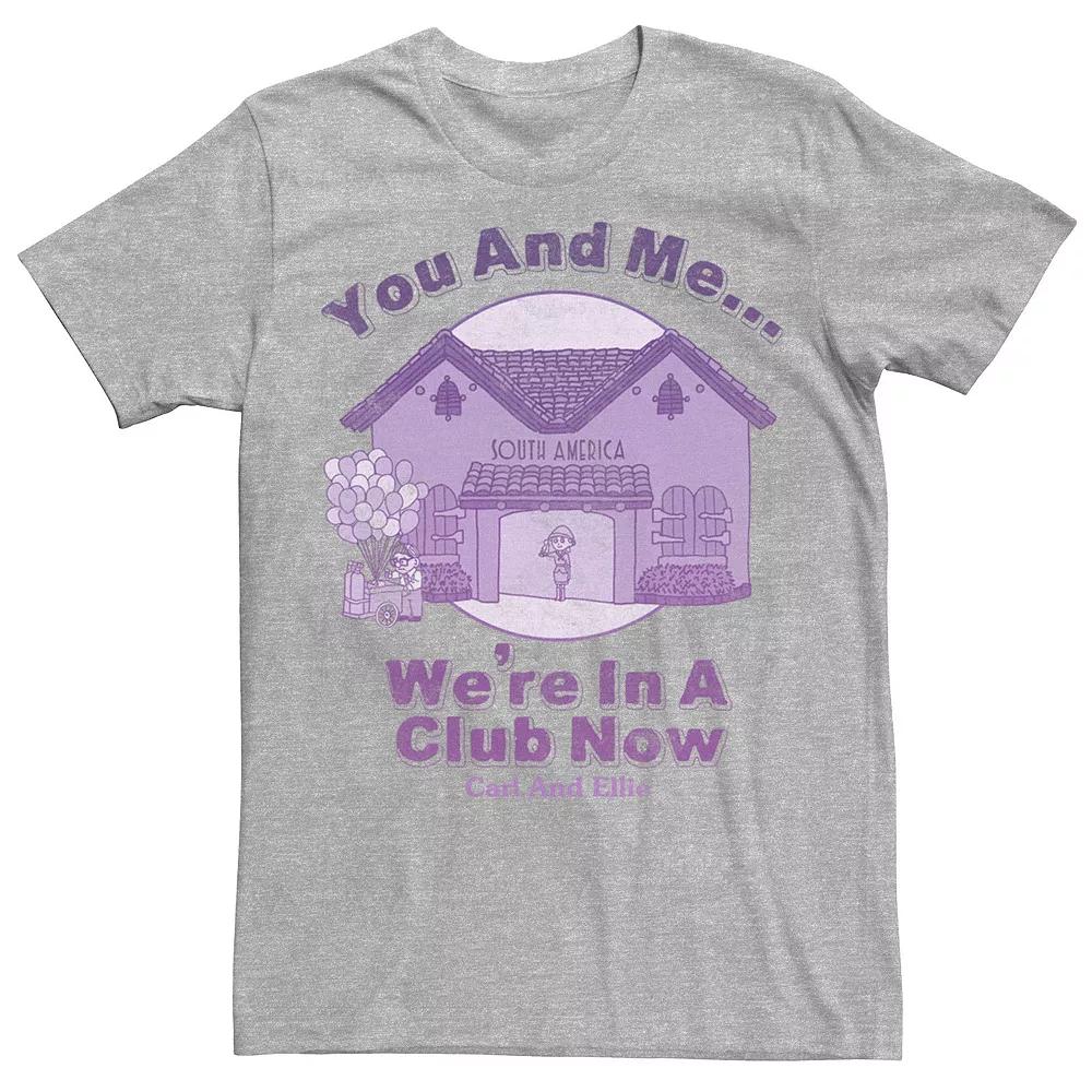 Disney / Pixar's Up Carl And Ellie Men's Club House Tee, Size: Small, Athletic Grey Product Image