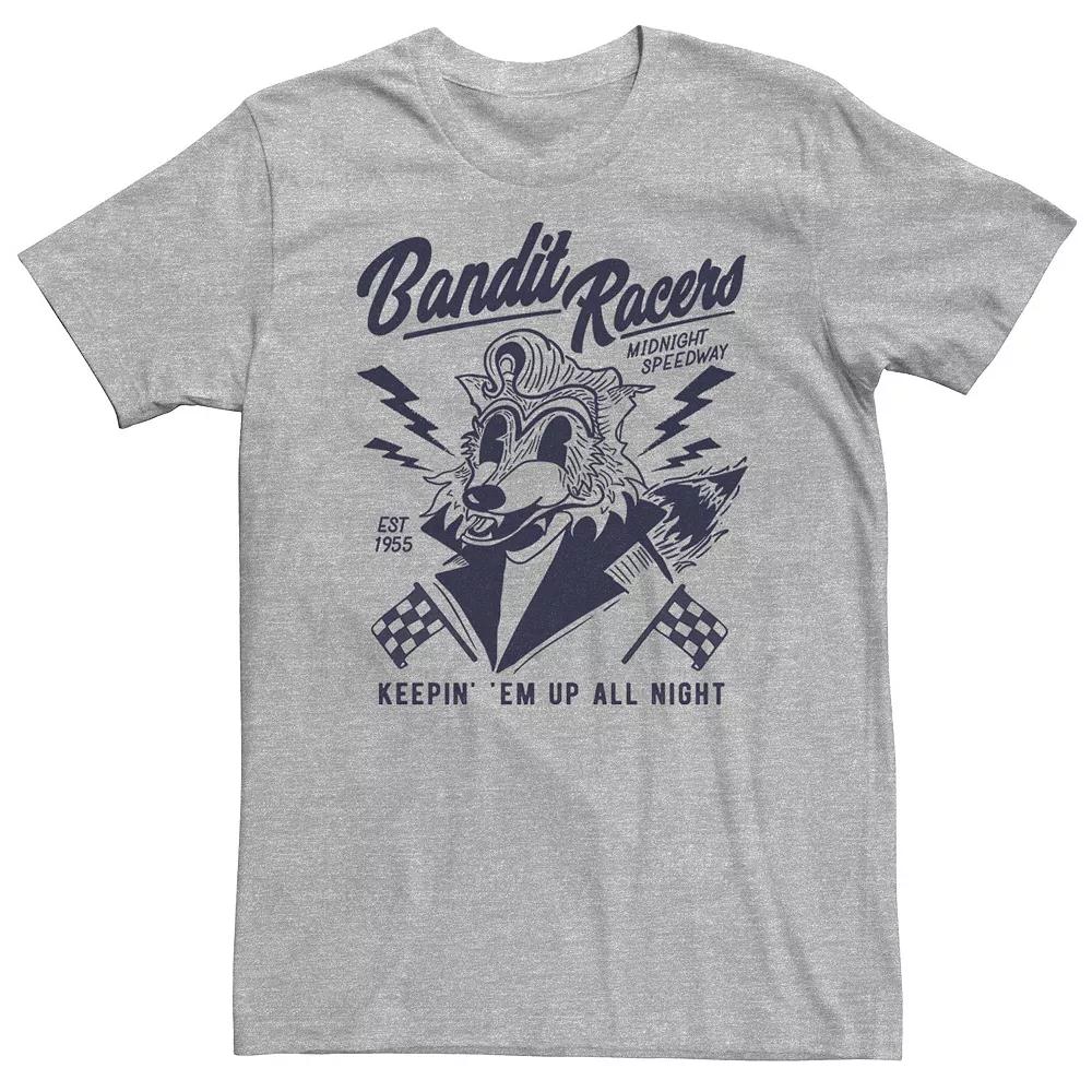 Big & Tall Bandit Racers Raccoon Tee, Men's,  Product Image