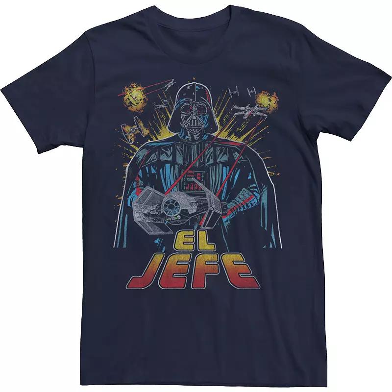 Men's Star Wars Darth Vader El Jefe Comic Style Portrait Tee,  Product Image