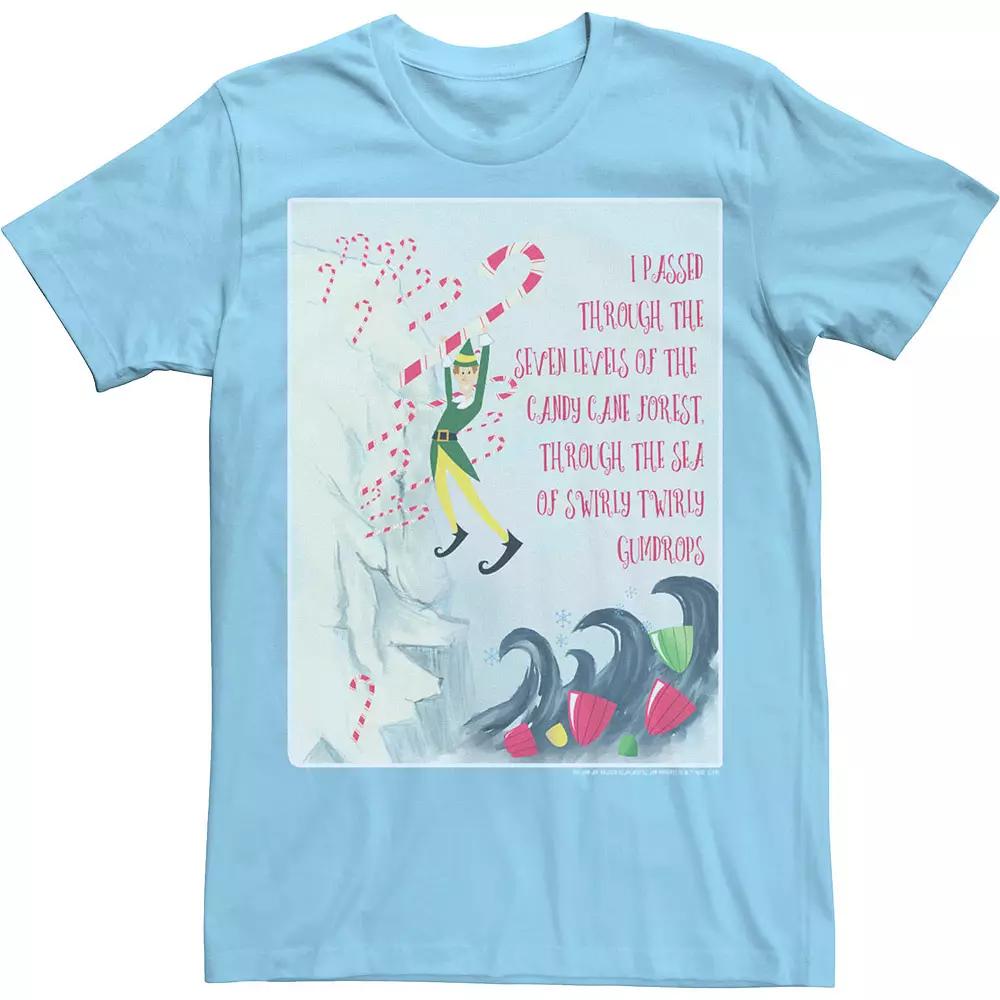 Men's Elf Swirly Twirly Gumdrops Book Page Poster Tee,  Product Image