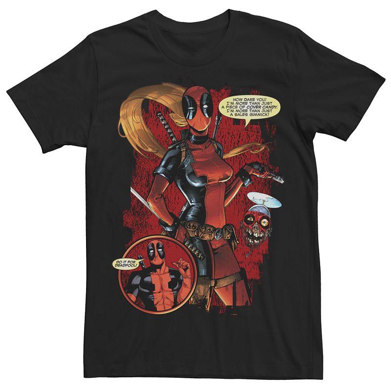 Men's Marvel Deadpool Cover Candy Graphic Tee, Size: Medium, Black Product Image