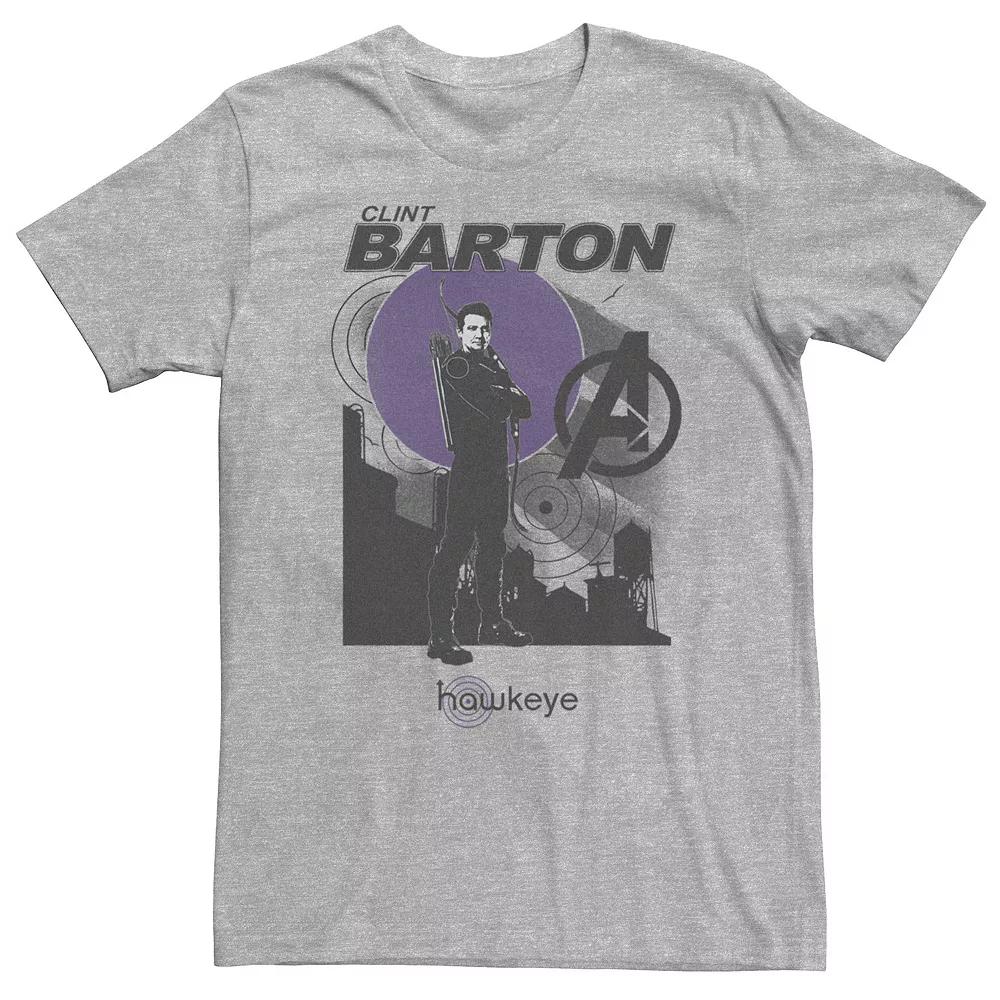 Big & Tall Marvel Hawkeye Clint Barton Action Portrait Tee, Men's,  Product Image