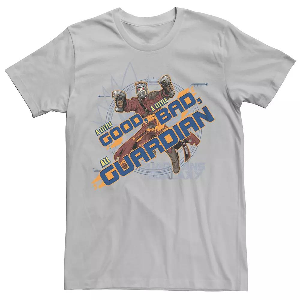Men's Marvel Guardians Of The Galaxy Good, Bad, All Guardian Graphic Tee, Size: Small, Silver Product Image