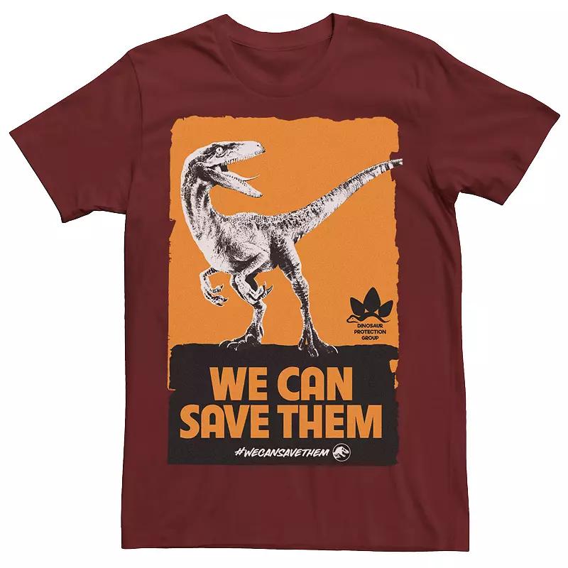 Men's Jurassic World We Can Save Them Poster Tee,  Product Image