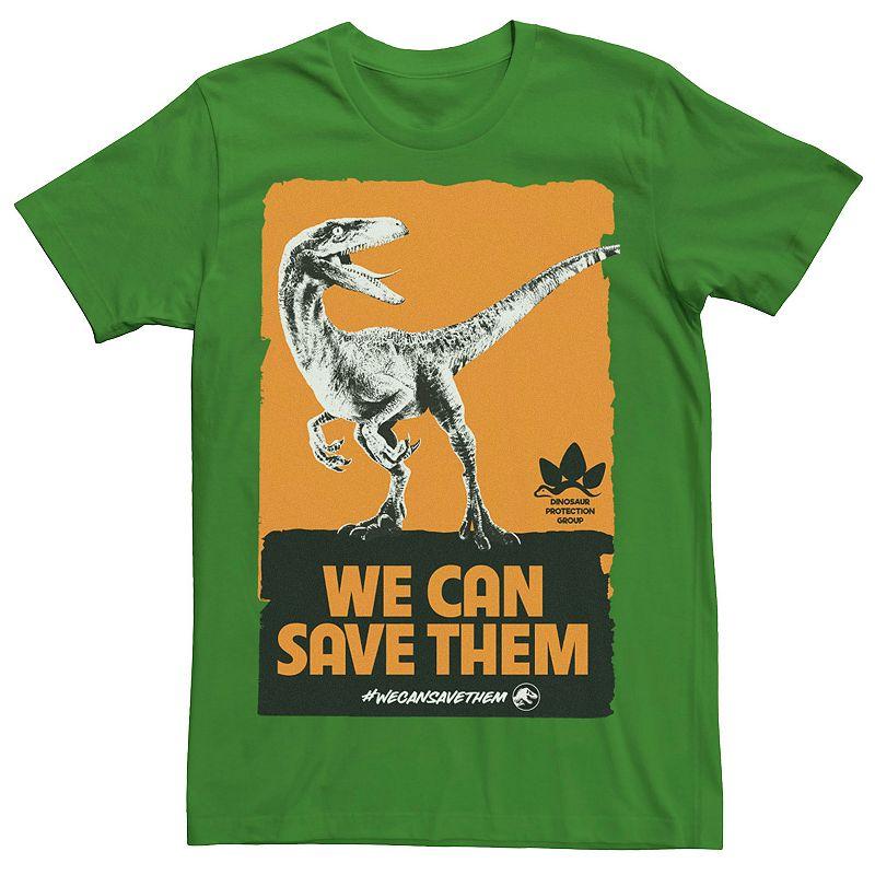 Men's Jurassic World We Can Save Them Poster Tee,  Product Image