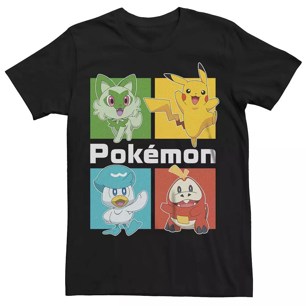 Men's Pokemon Scarlet and Violet New Starter Group Shot Box Graphic Tee,  Product Image