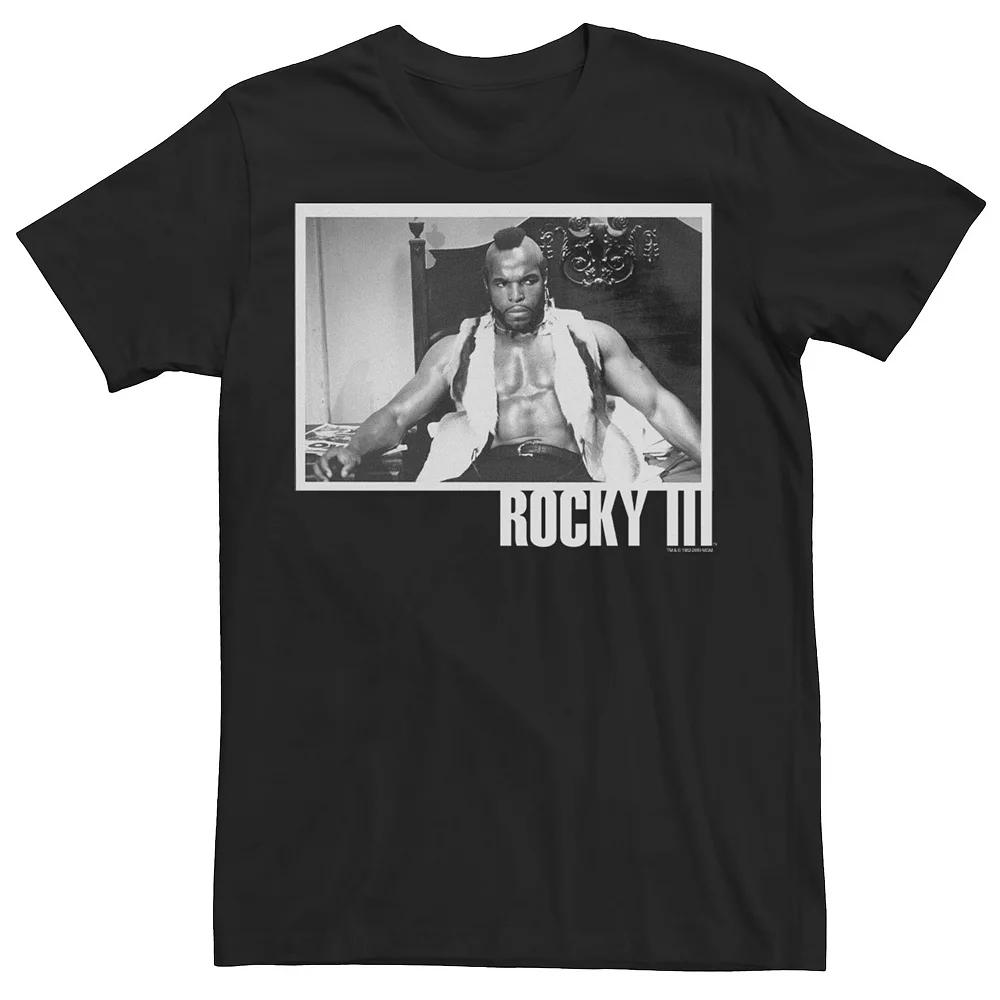 Men's Rocky 3 Clubber Lang Black And White Photograph Tee,  Product Image