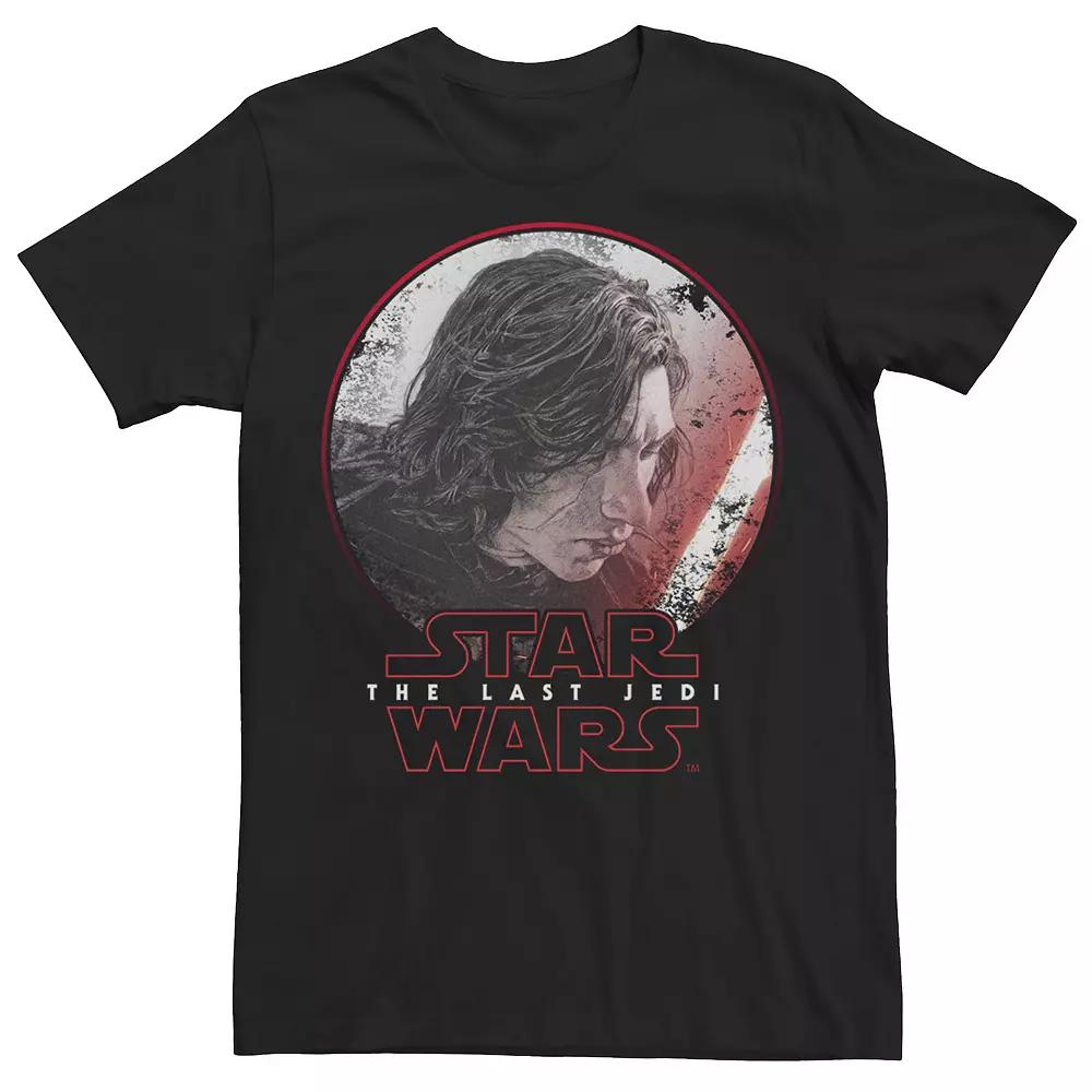 Men's Star Wars Last Jedi Kylo Ren Sketch Portrait Tee,  Product Image