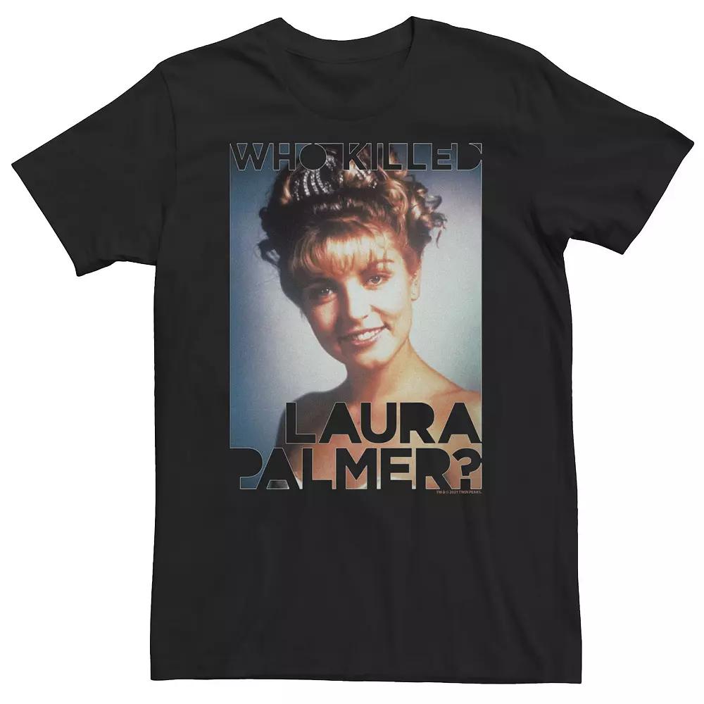 Big & Tall Twin Peaks Laura Palmer Portrait Text Tee, Men's,  Product Image