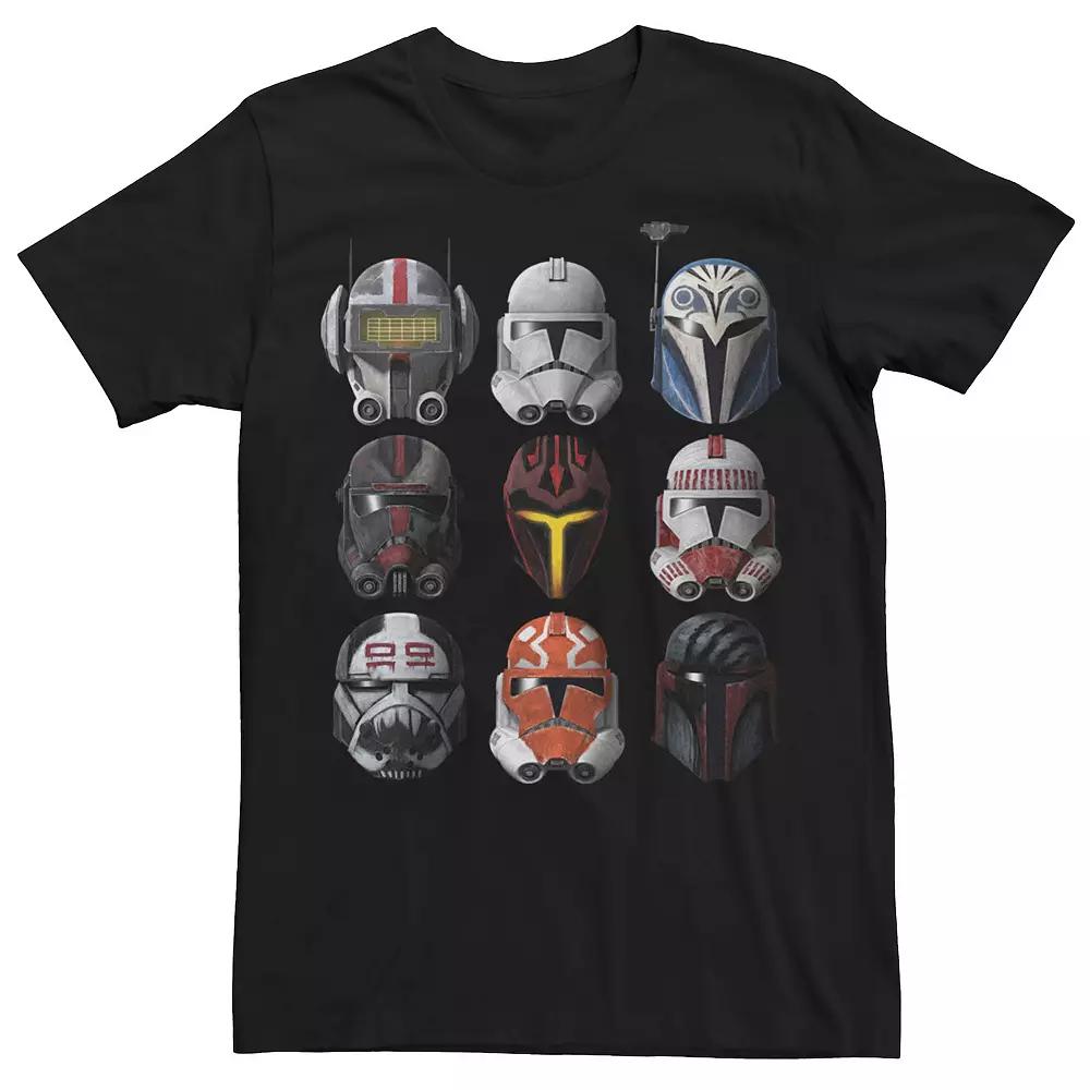 Men's Star Wars: The Clone Wars Clone Helmets Tee,  Product Image