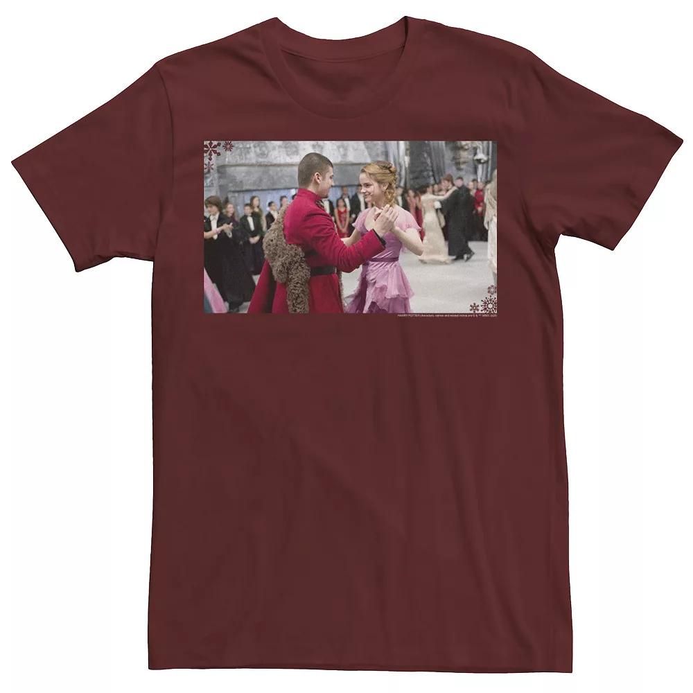 Men's Harry Potter Christmas Hermione Granger & Krum Yule Ball Tee, Size: XXL, Red Product Image