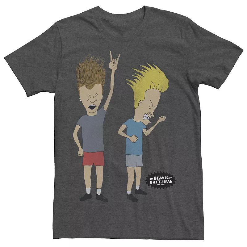 Men's Beavis and Butthead Distressed Head Bang Graphic Tee,  Product Image