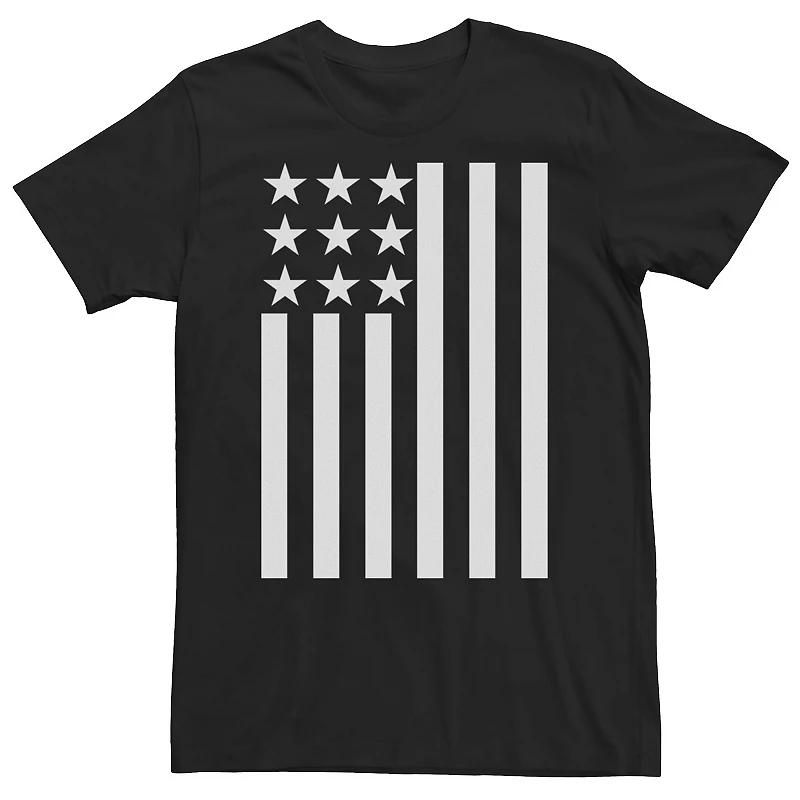 Big & Tall Fifth Sun Black & White American Flag Tee, Men's, Size: Large Tall Product Image