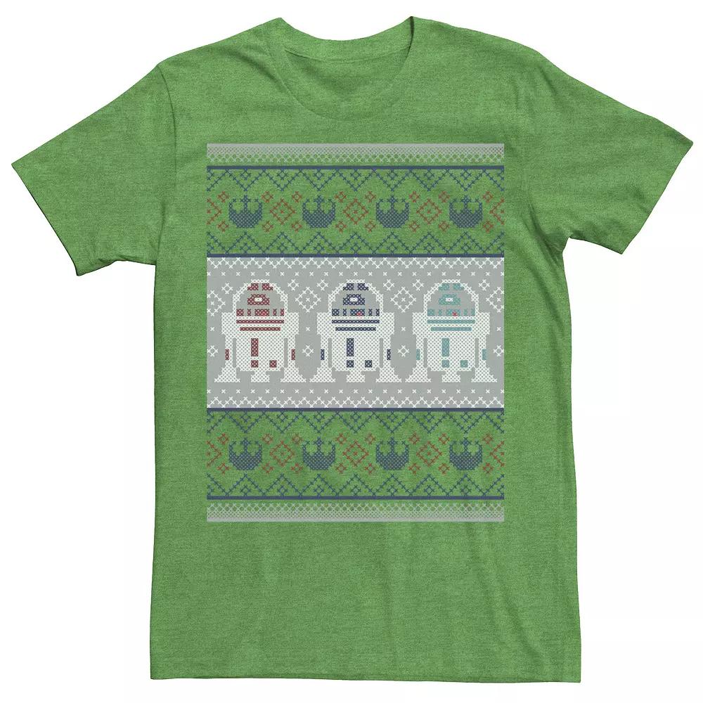 Men's Star Wars R2-D2 Ugly Christmas Sweater Rebel Graphic Tee,  Product Image