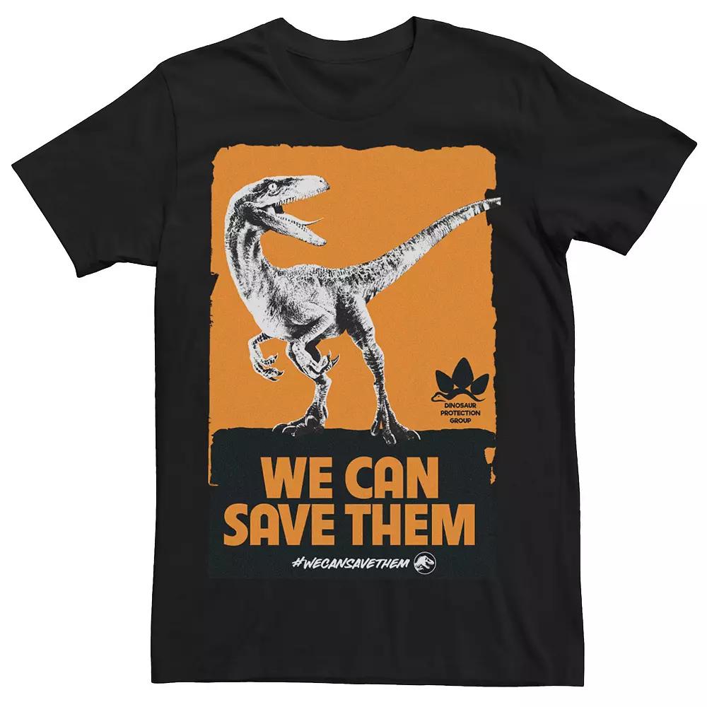 Men's Jurassic World We Can Save Them Vintage Poster Tee,  Product Image