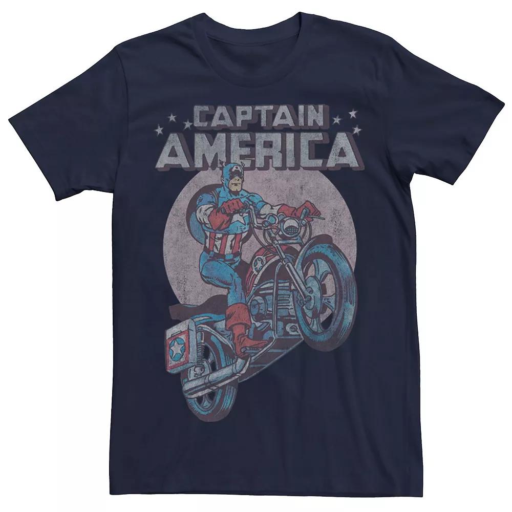 Men's Marvel Avengers Captain America Motorcycle Portrait Tee,  Product Image
