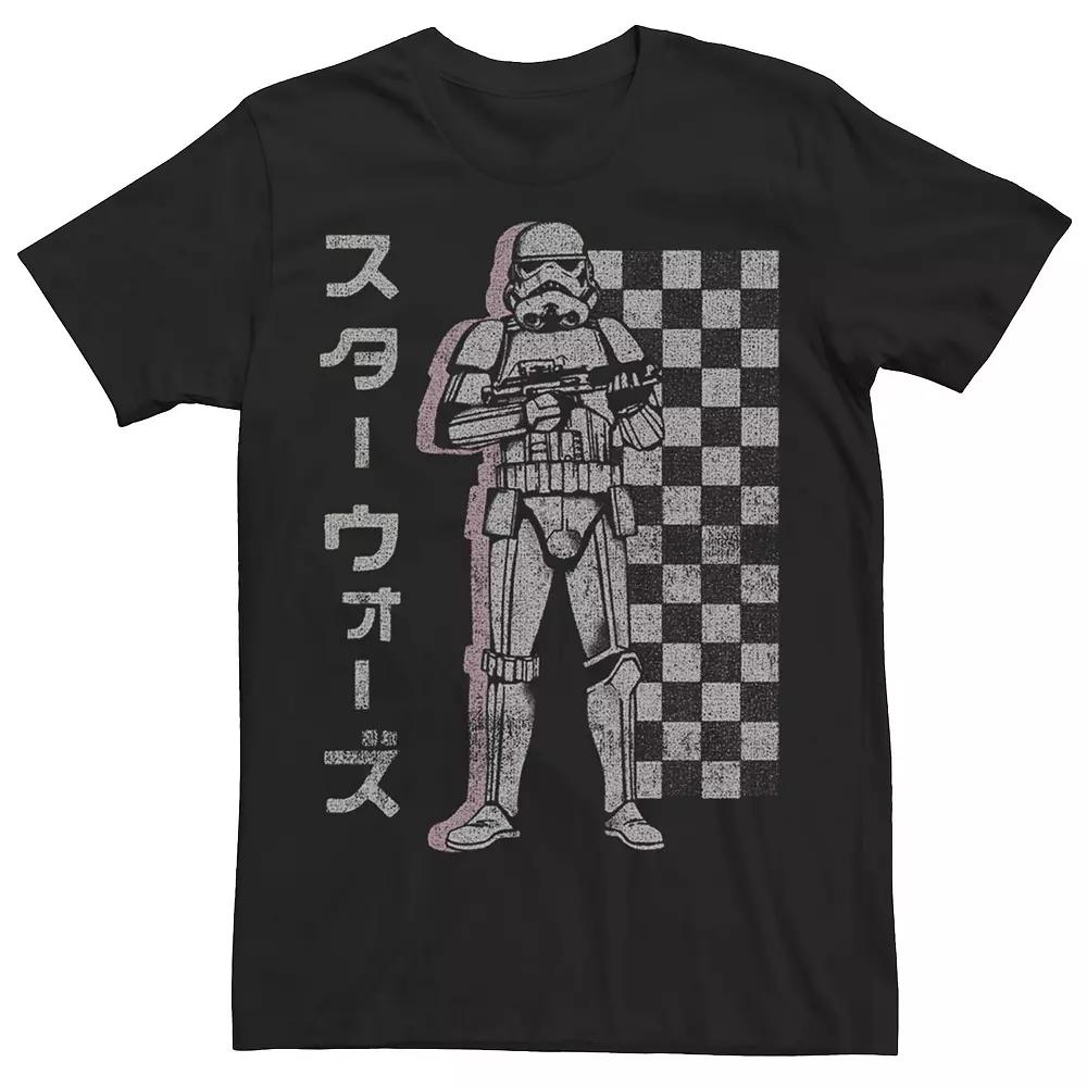 Men's Star Wars Stormtrooper Checkered Kanji Tee,  Product Image