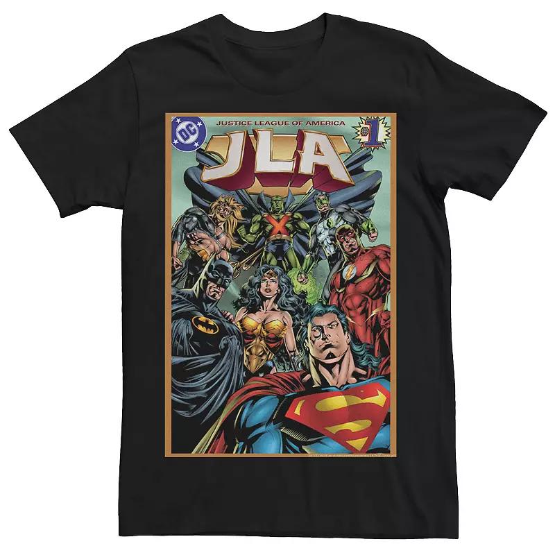 Men's DC Comics Justice League Group Shot Comic Cover Tee,  Product Image