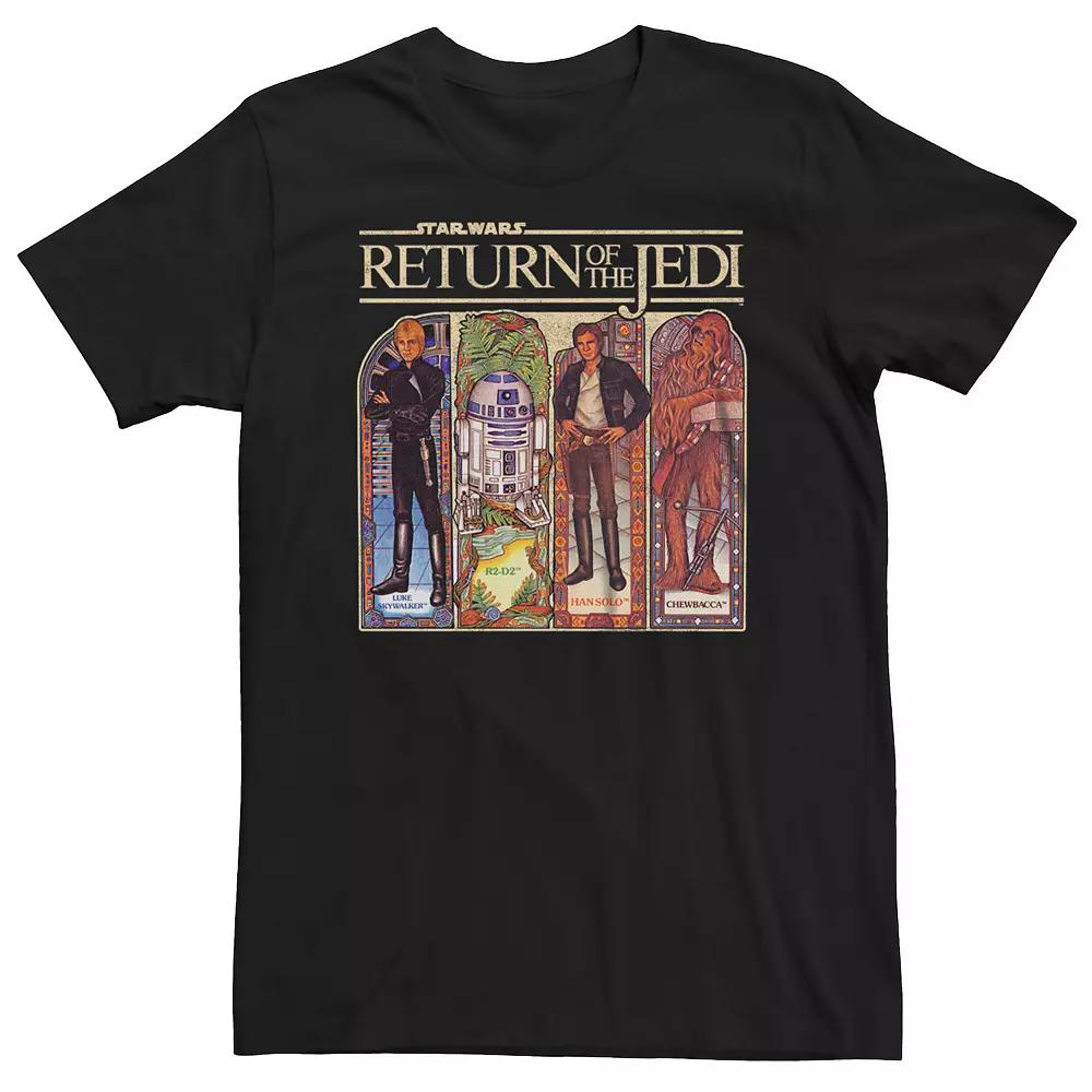 Bit & Tall Star Wars Return of the Jedi Stained Glass Heroes Tee, Men's,  Product Image