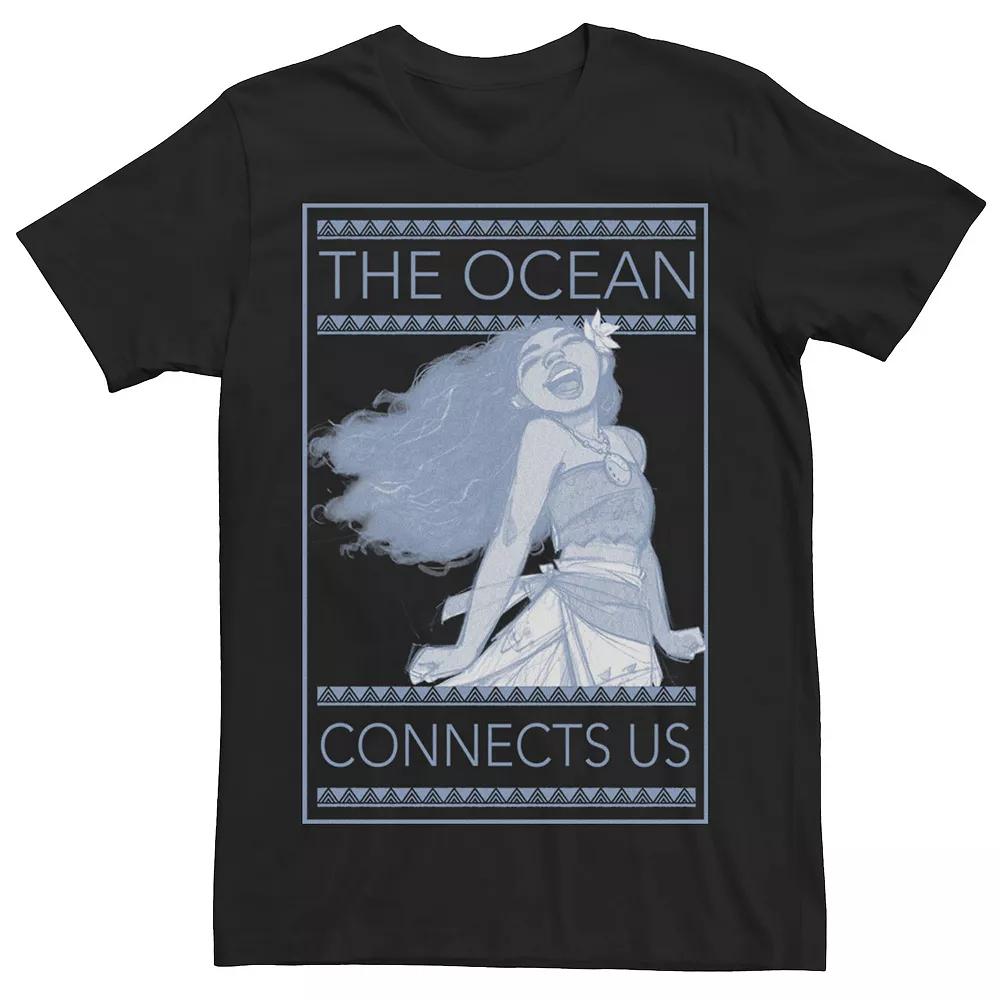 Disney's Moana Men's The Ocean Connects Us Box Tee,  Product Image