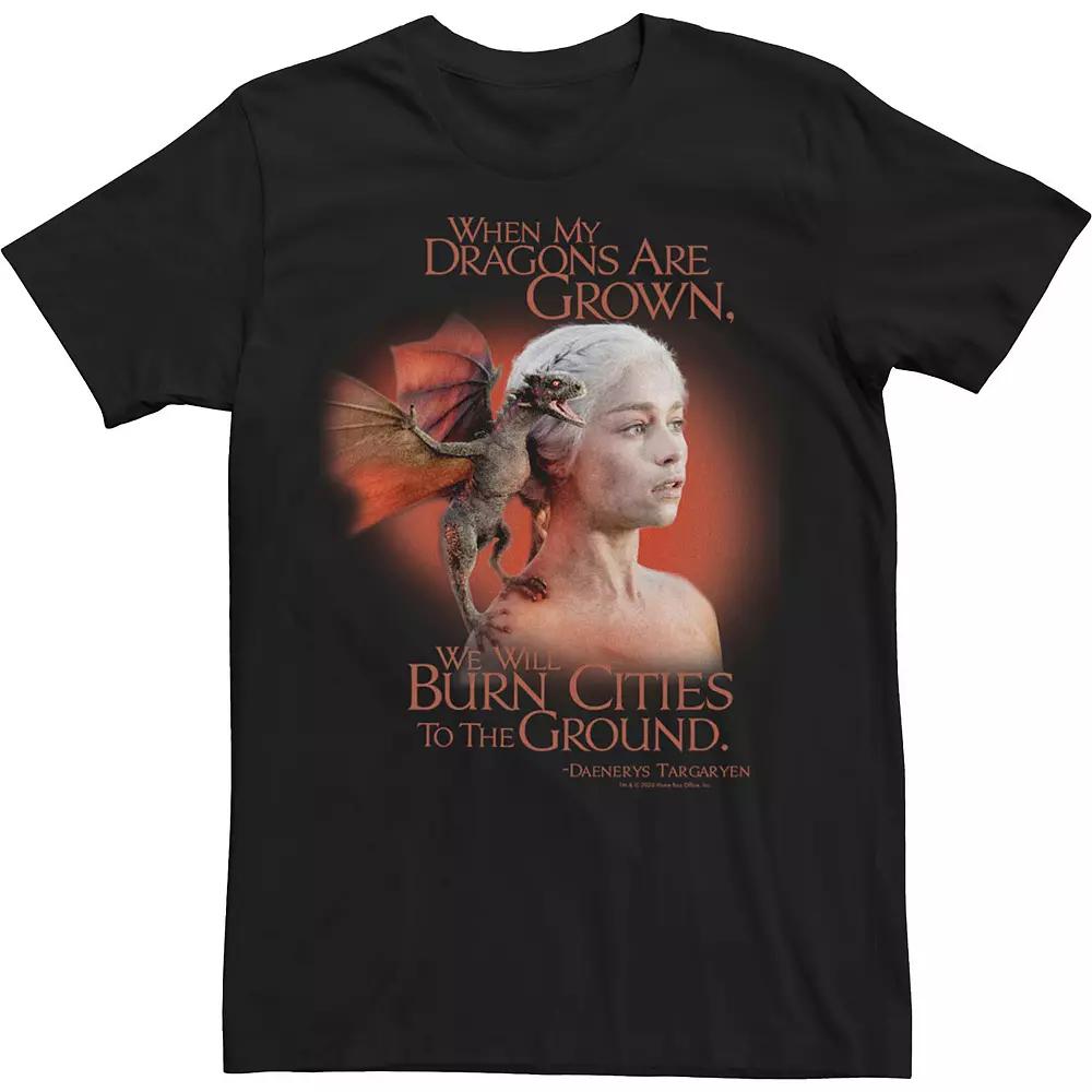 Men's Game Of Thrones Daenerys We Will Burn Cities Tee,  Product Image