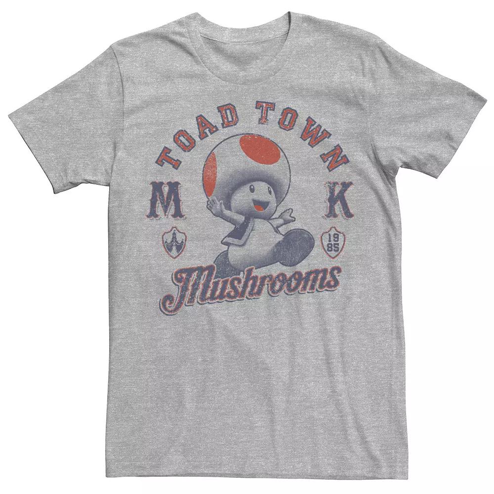 Men's Super Mario Bros. Toad Town Mushrooms Portrait Tee,  Product Image
