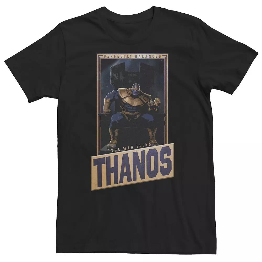 Big & Tall Marvel Avengers Thanos Perfectly Balanced Portrait Tee, Men's,  Product Image