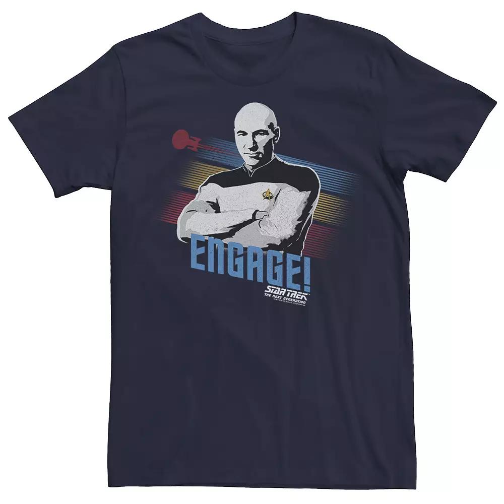 Men's Star Trek The Next Generation Captain Picard Engage Tee,  Product Image