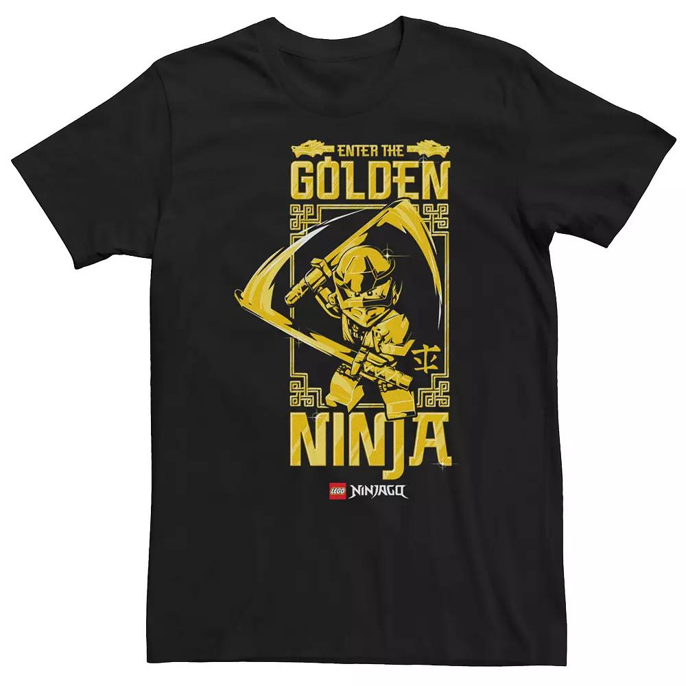 Big & Tall LEGO Ninjago Enter The Golden Ninja Territory Tee, Men's, Size: 5XL, Black Product Image