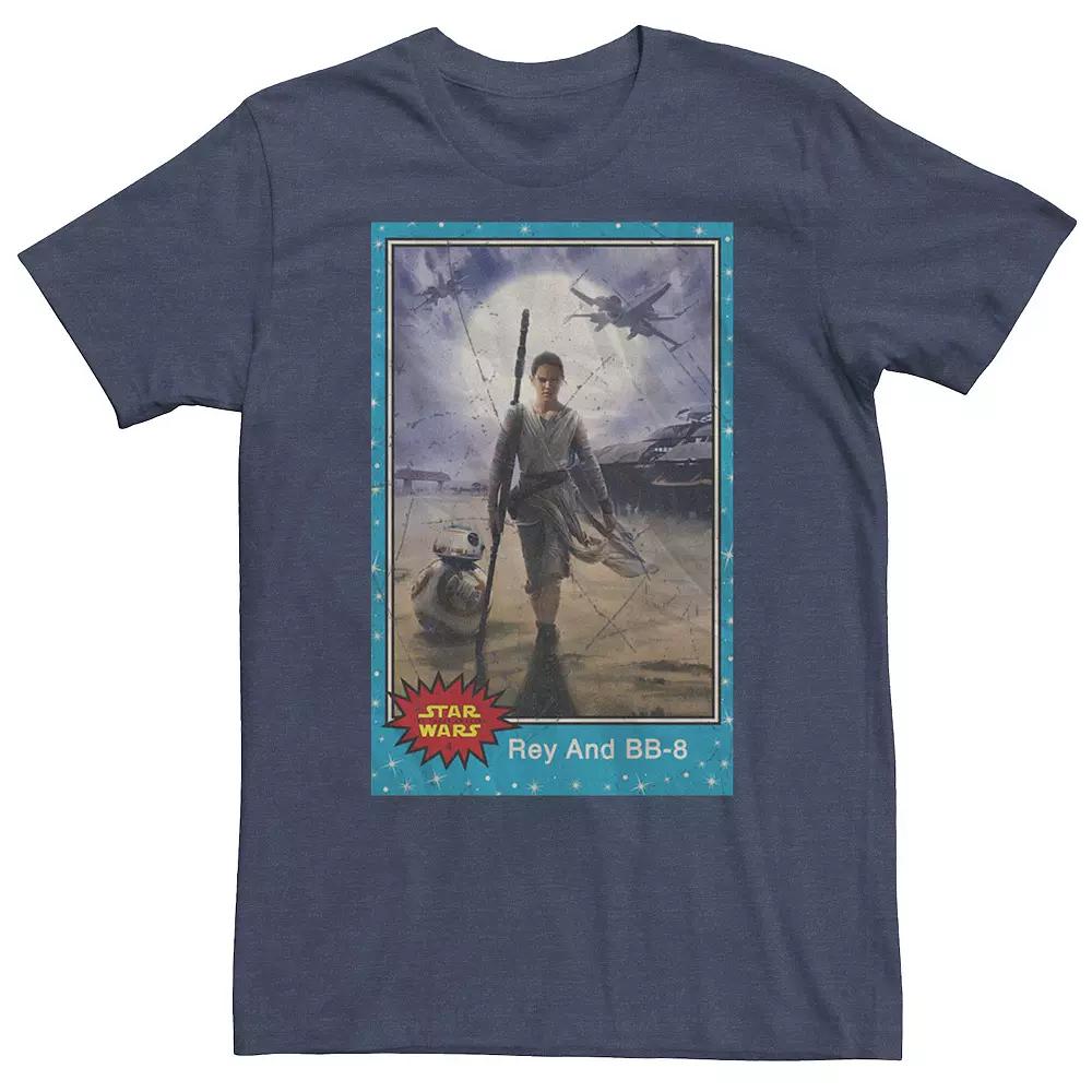 Big & Tall Star Wars Rey And BB-8 Action Portrait Poster Tee, Men's,  Product Image
