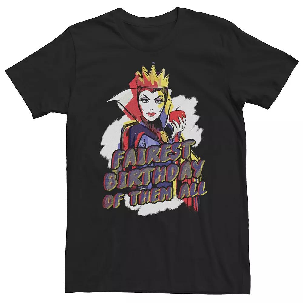 Big & Tall Disney Villains Evil Queen Fairest Birthday Of Them All Tee, Men's,  Product Image