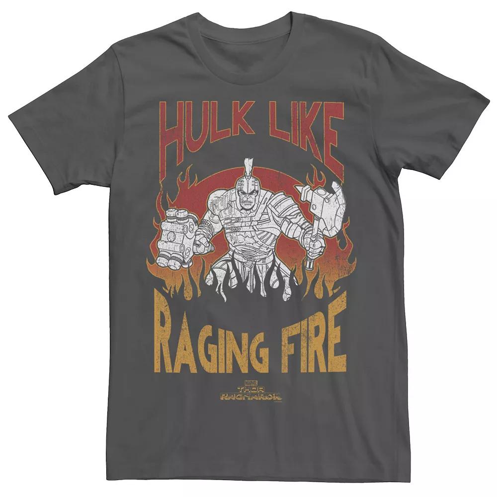Men's Marvel Thor Ragnarok Hulk Raging Fire Vintage Graphic Tee,  Product Image