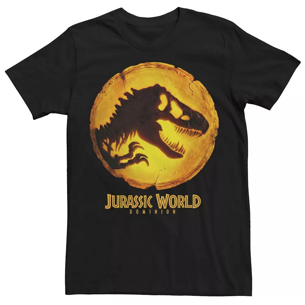 Men's Jurassic Park Retro Circle Color Stripes Tee,  Product Image
