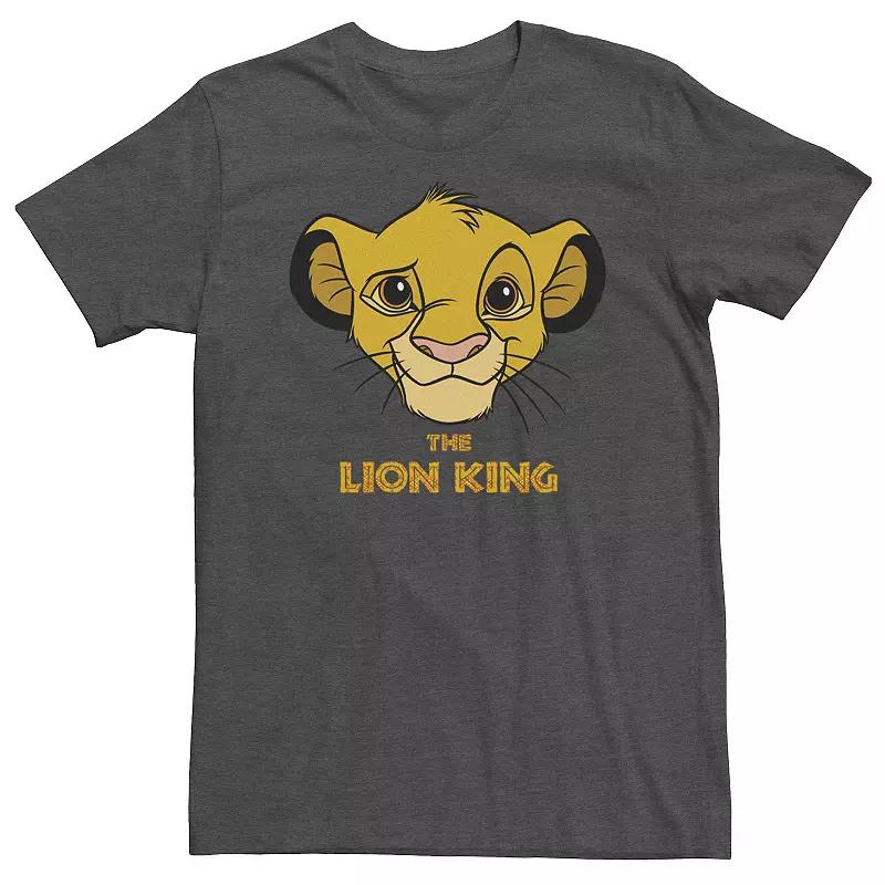 Big & Tall Disney Lion King Young Simba Face Tee, Men's,  Product Image